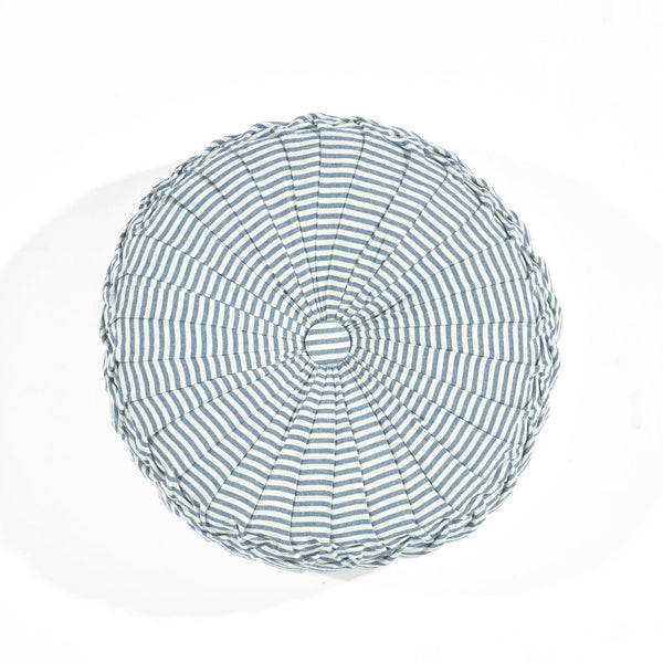 Lush Decor Farmhouse Ticking Stripe Yarn Dyed Pleated Decorative Pillow