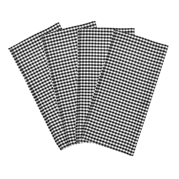 Lush Decor Gingham Check Yarn Dyed Napkin 4-Pack Set