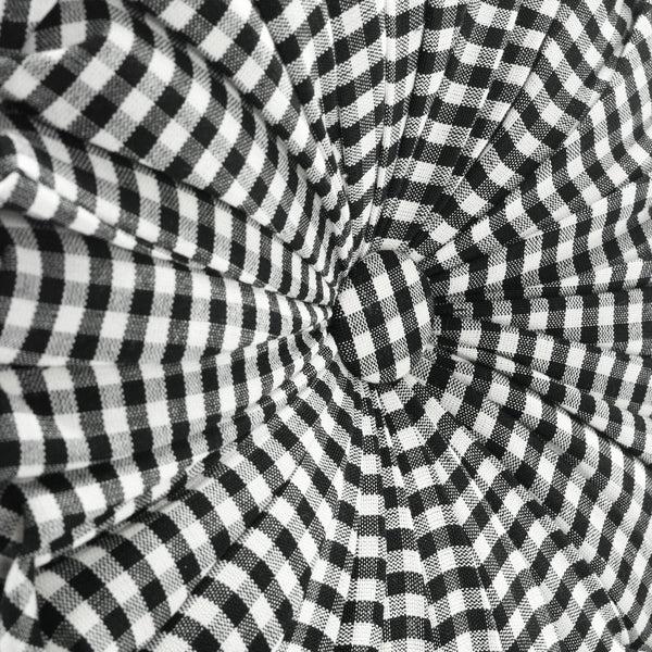 Lush Decor Gingham Check Yarn Dyed Pleated Decorative Pillow