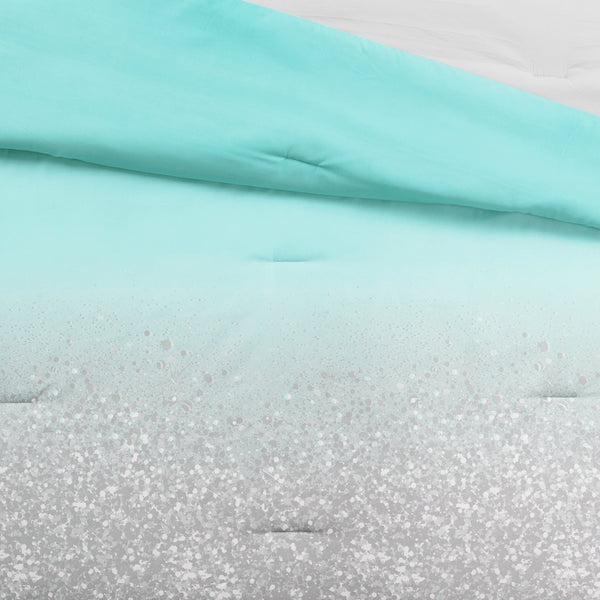 Lush Decor Glitter Ombre Metallic Print Comforter Set With Pillowcases