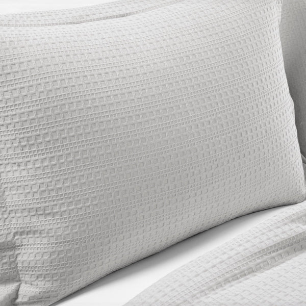 Lush Decor Haniya Solid Waffle Woven Cotton Textured Comforter Set