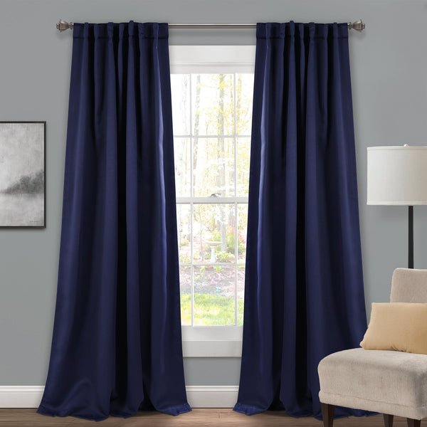 Lush Decor Insulated Back Tab Blackout Curtain Panel Set