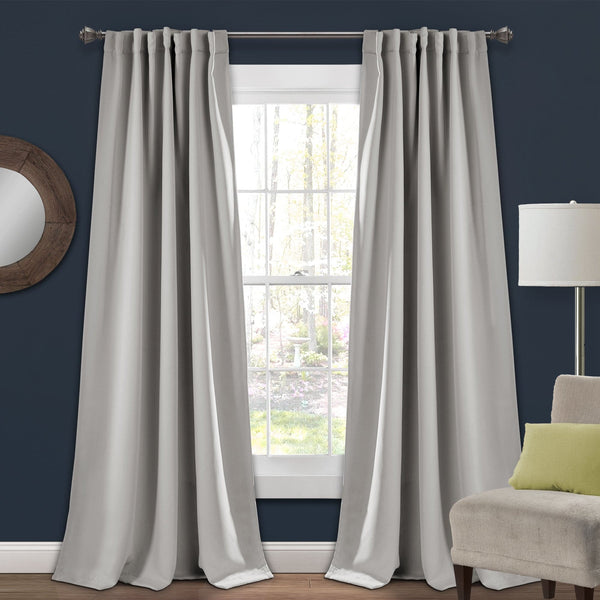 Lush Decor Insulated Back Tab Blackout Curtain Panel Set