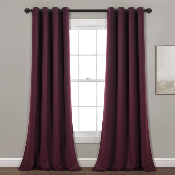 Lush Decor Insulated Grommet Blackout Window Curtain Panel Set