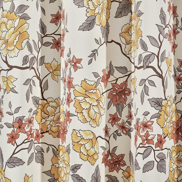Lush Decor Ivana Floral Light Filtering Window Curtain Panel Set