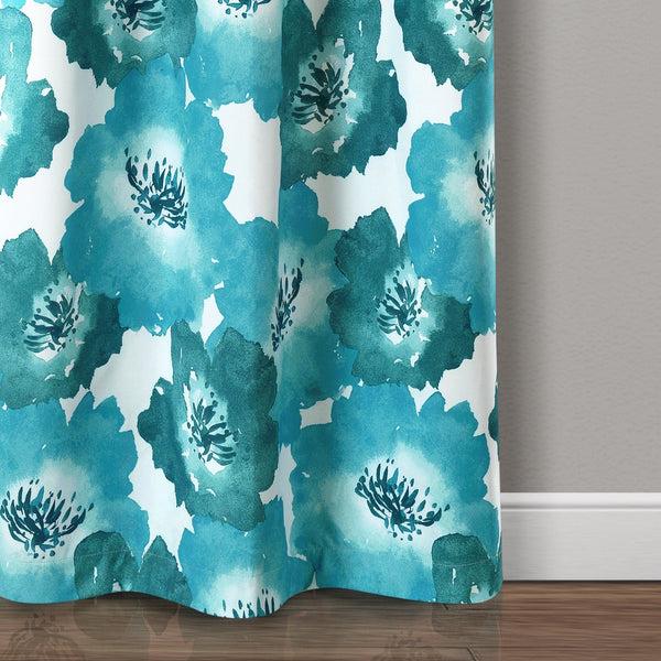 Lush Decor Julie Floral Insulated Grommet Blackout Window Curtain Panel Set
