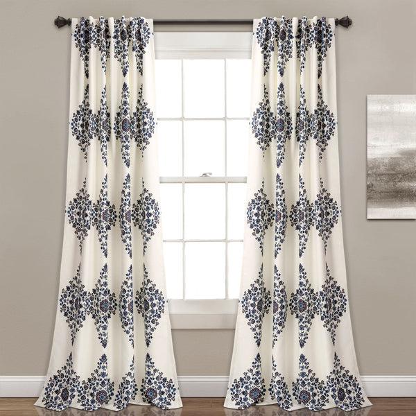 Lush Decor Keya Medallion Light Filtering Window Curtain Panel Set