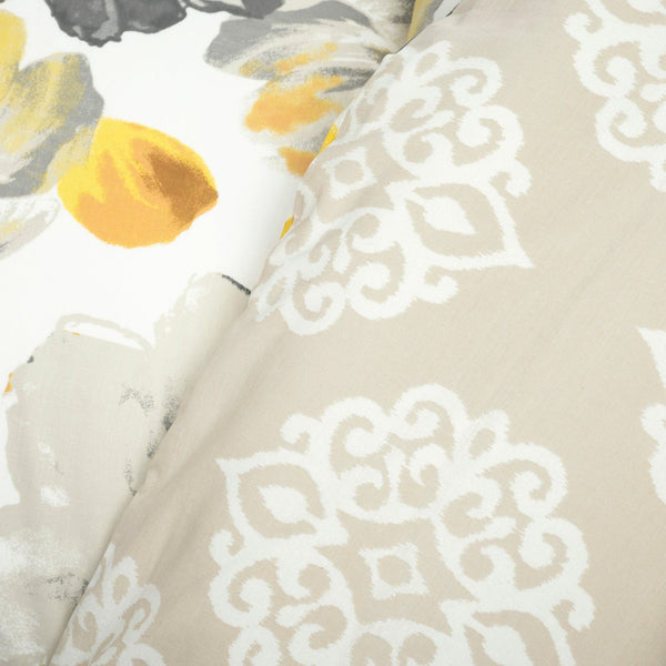 Lush Decor Leah Reversible Cotton Duvet Cover 3 Piece Set