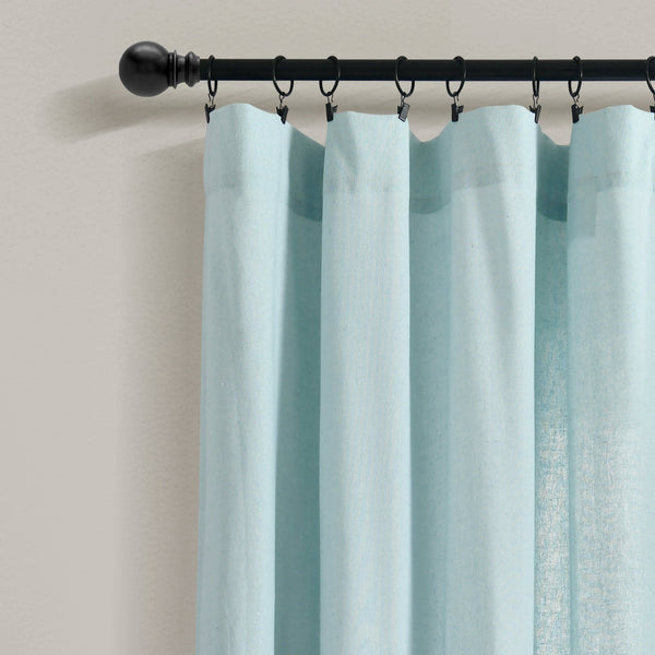 Lush Decor Linen Button Botanical Garden Window Curtain Panel
