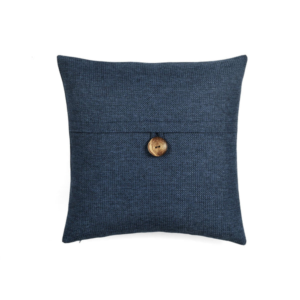 Lush Decor Linen Texture Woven Button Decorative Pillow Cover