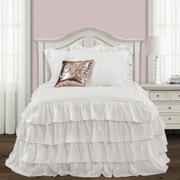 Lush Decor Allison Ruffle Skirt Bedspread Set