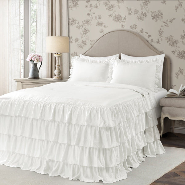 Lush Decor Allison Ruffle Skirt Bedspread Set