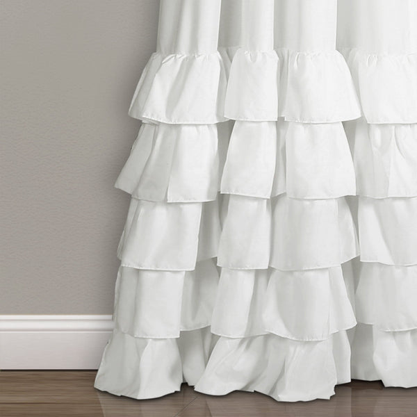 Lush Decor Allison Ruffle Window Curtain Panel Set