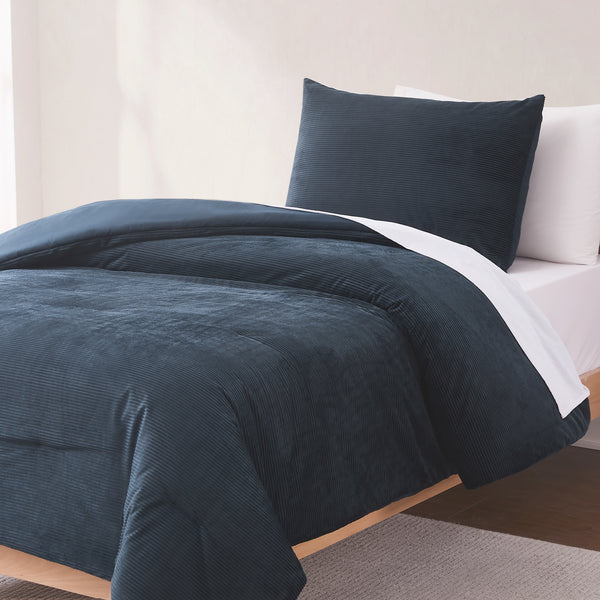 Lush Decor Arden Ribbed Corduroy Comforter Set
