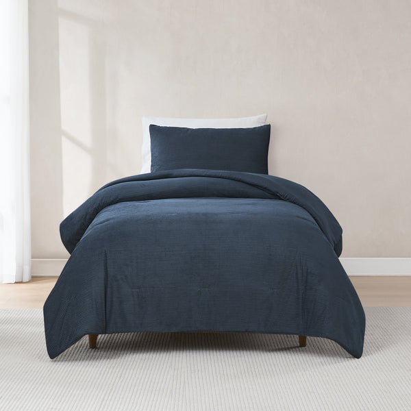 Lush Decor Arden Ribbed Corduroy Comforter Set