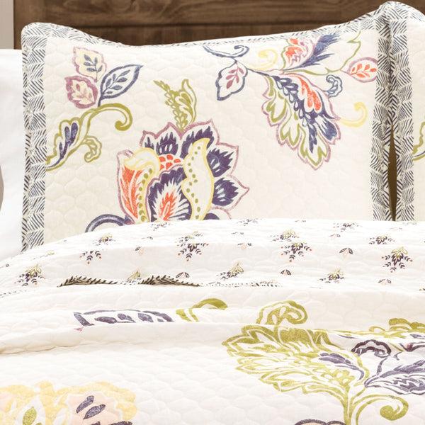 Lush Decor Aster Quilt 3 Piece Set