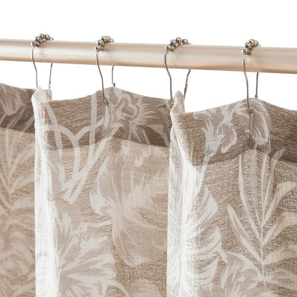 Lush Decor Bali Tropical Leaves Shower Curtain