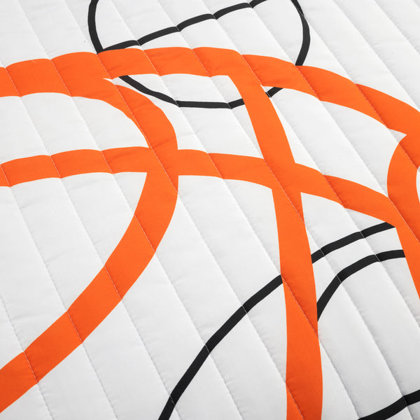 Lush Decor Basketball Game Reversible Quilt Set