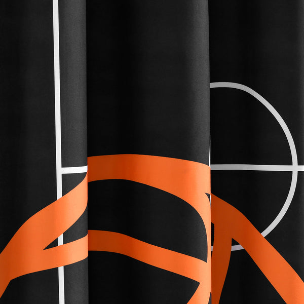 Lush Decor Basketball Game Shower Curtain