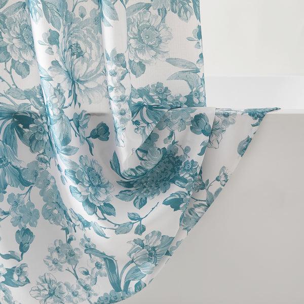 Lush Decor Bird And Hydrangea Toile Shower Curtain