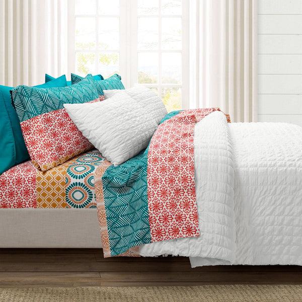 Lush Decor Bohemian Stripe 6 Piece Soft Sheet Set