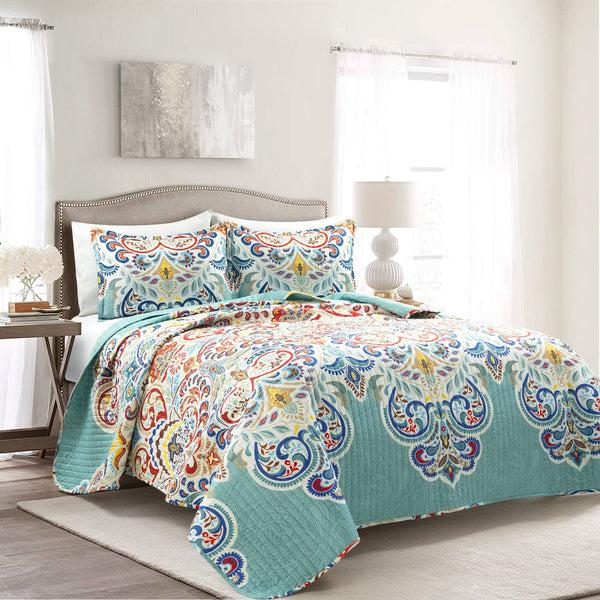 Lush Decor Boho Chic Quilt 3 Piece Set