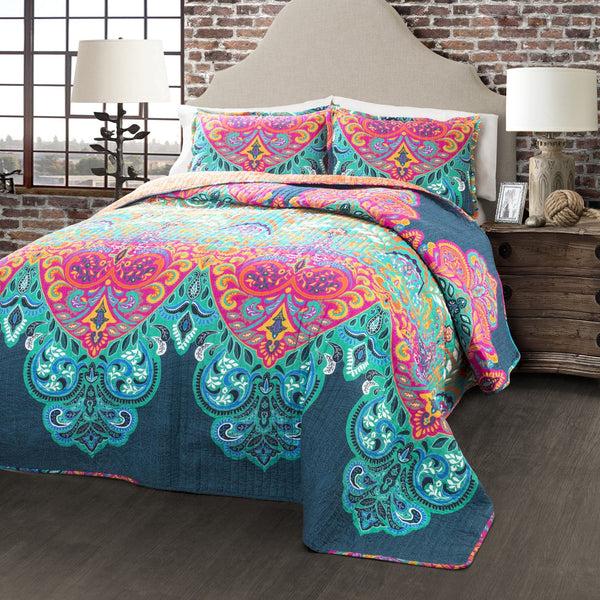Lush Decor Boho Chic Quilt 3 Piece Set
