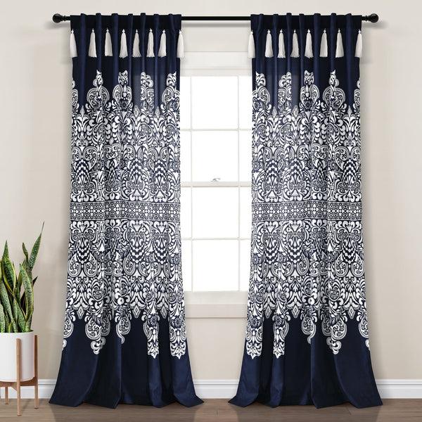 Lush Decor Boho Medallion Window Curtain Panel Set