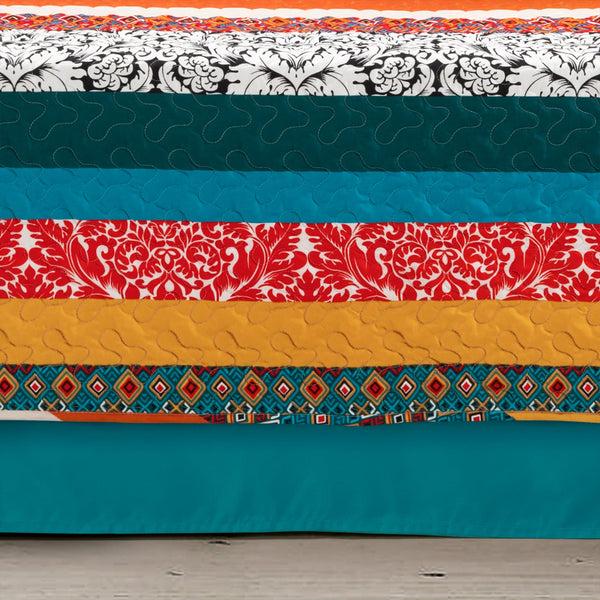 Lush Decor Boho Stripe 6 Piece Daybed Cover Set
