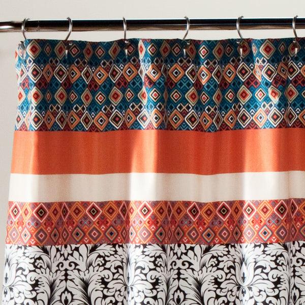 Lush Decor Boho Stripe Shower Curtain
