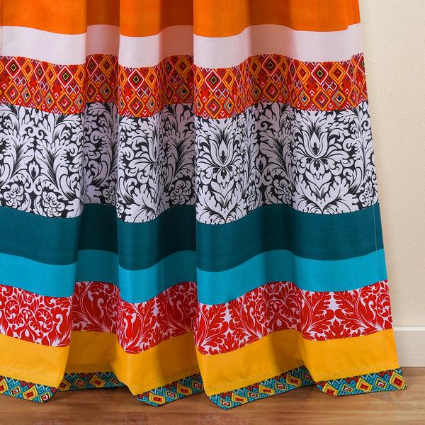 Lush Decor Boho Stripe Window Curtain Panel Set