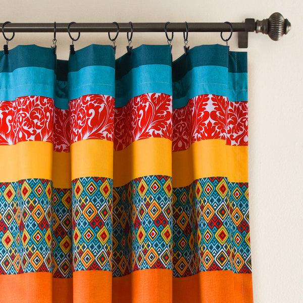 Lush Decor Boho Stripe Window Curtain Panel Set