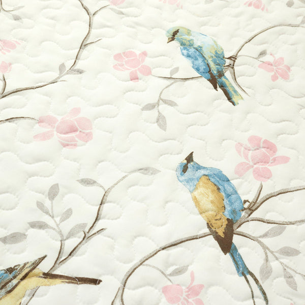 Lush Decor Botanical Bird & Flower Quilt 3 Piece Set
