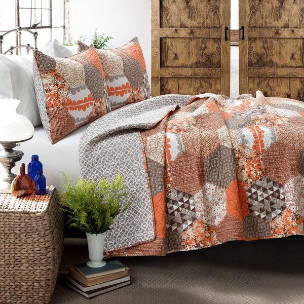 Lush Decor Briley Quilt 3 Piece Set