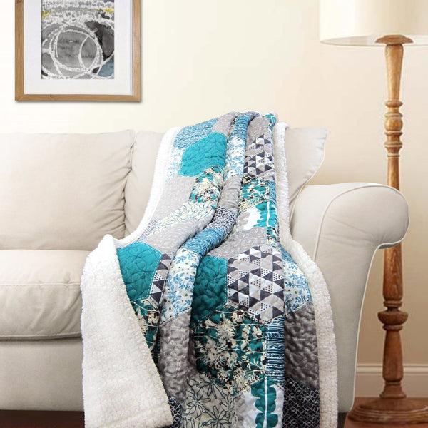 Lush Decor Briley Throw Sherpa