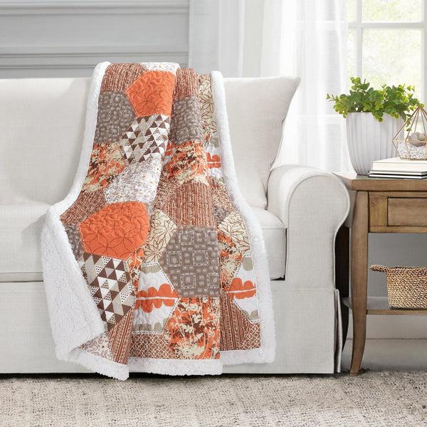 Lush Decor Briley Throw Sherpa