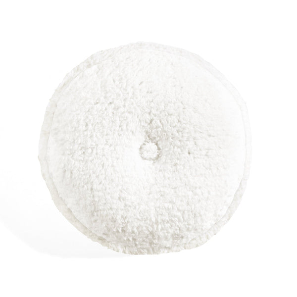 Lush Decor Button Soft Sherpa Round Throw Pillow