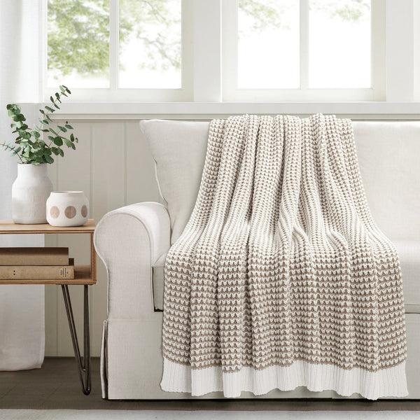 Lush Decor Chic And Soft Knitted Throw