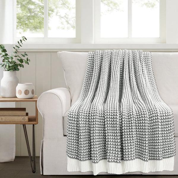 Lush Decor Chic And Soft Knitted Throw