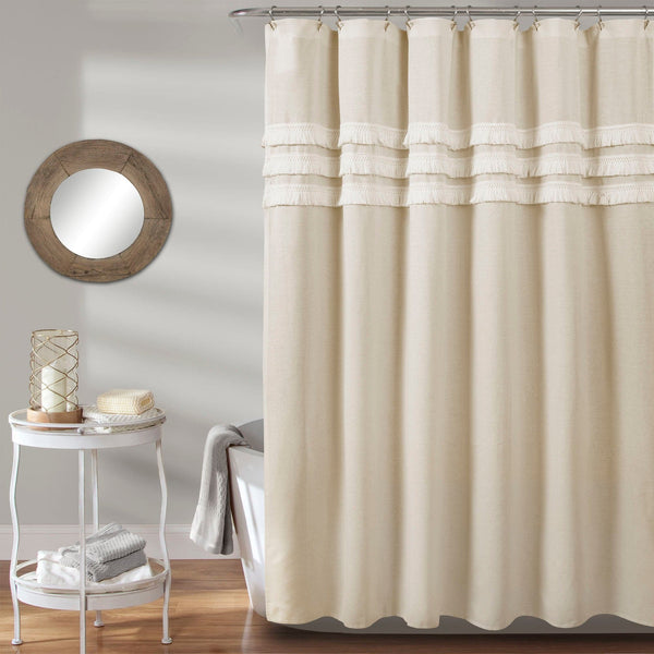 Lush Decor Ciel Tassel Shower Curtain