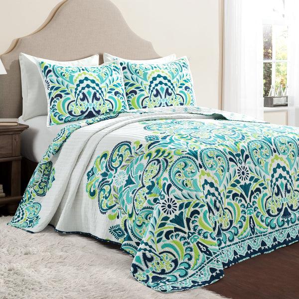 Lush Decor Clara Quilt 3 Piece Set