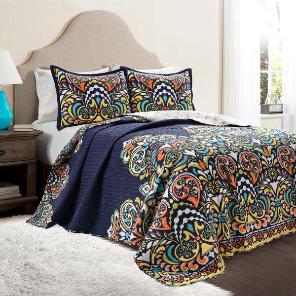 Lush Decor Clara Quilt 3 Piece Set
