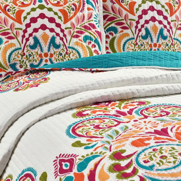 Lush Decor Clara Quilt 3 Piece Set