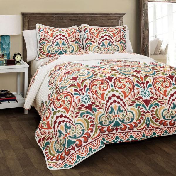 Lush Decor Clara Quilt 3 Piece Set
