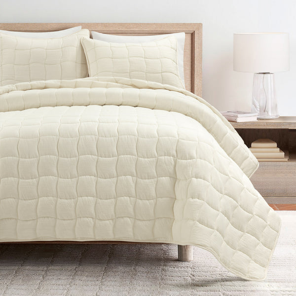 Lush Decor Cloud Gauze 3 Piece Quilt Set