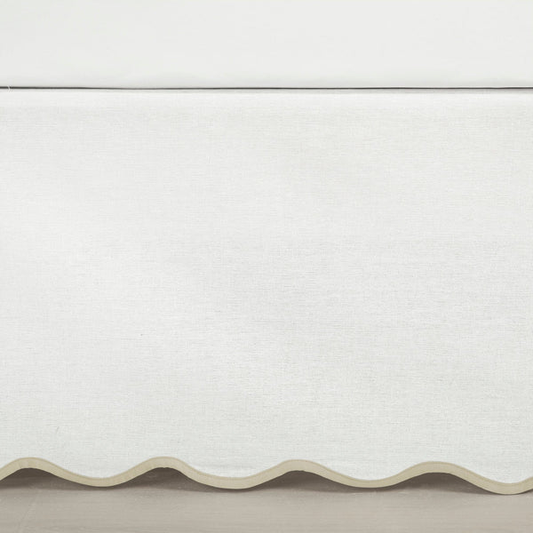 Lush Decor Coastal Chic Scalloped Edge Bed Skirt