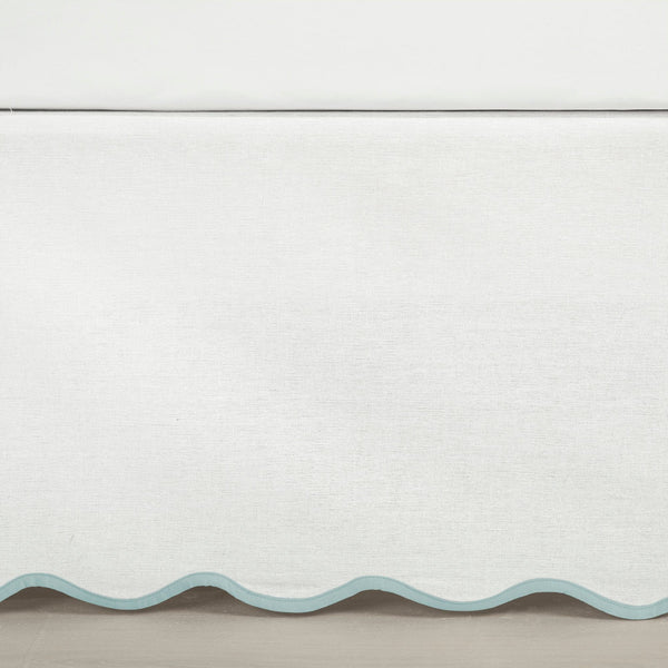 Lush Decor Coastal Chic Scalloped Edge Bed Skirt