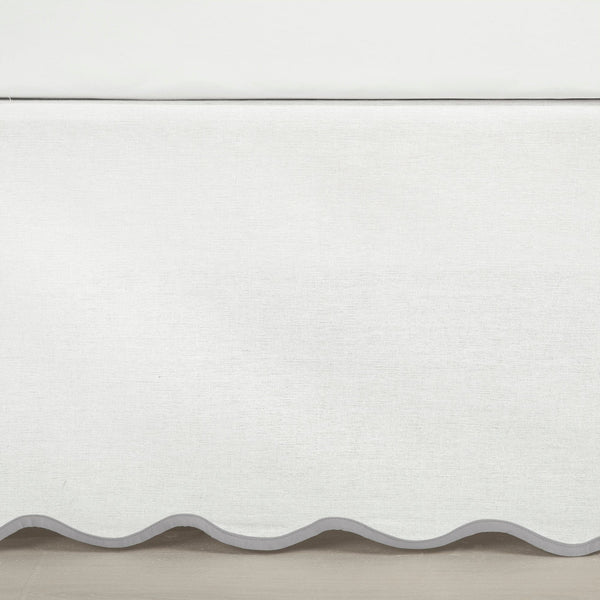 Lush Decor Coastal Chic Scalloped Edge Bed Skirt