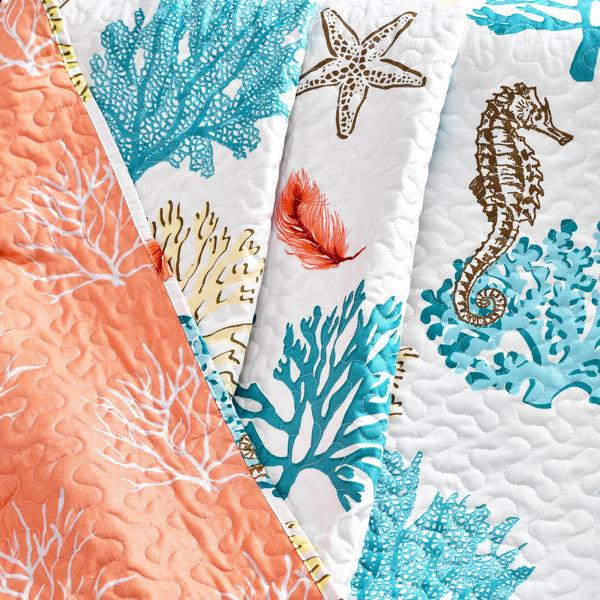 Lush Decor Coastal Reef Feather Throw