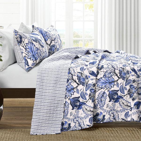 Lush Decor Cynthia Jacobean 3 Piece Quilt Set